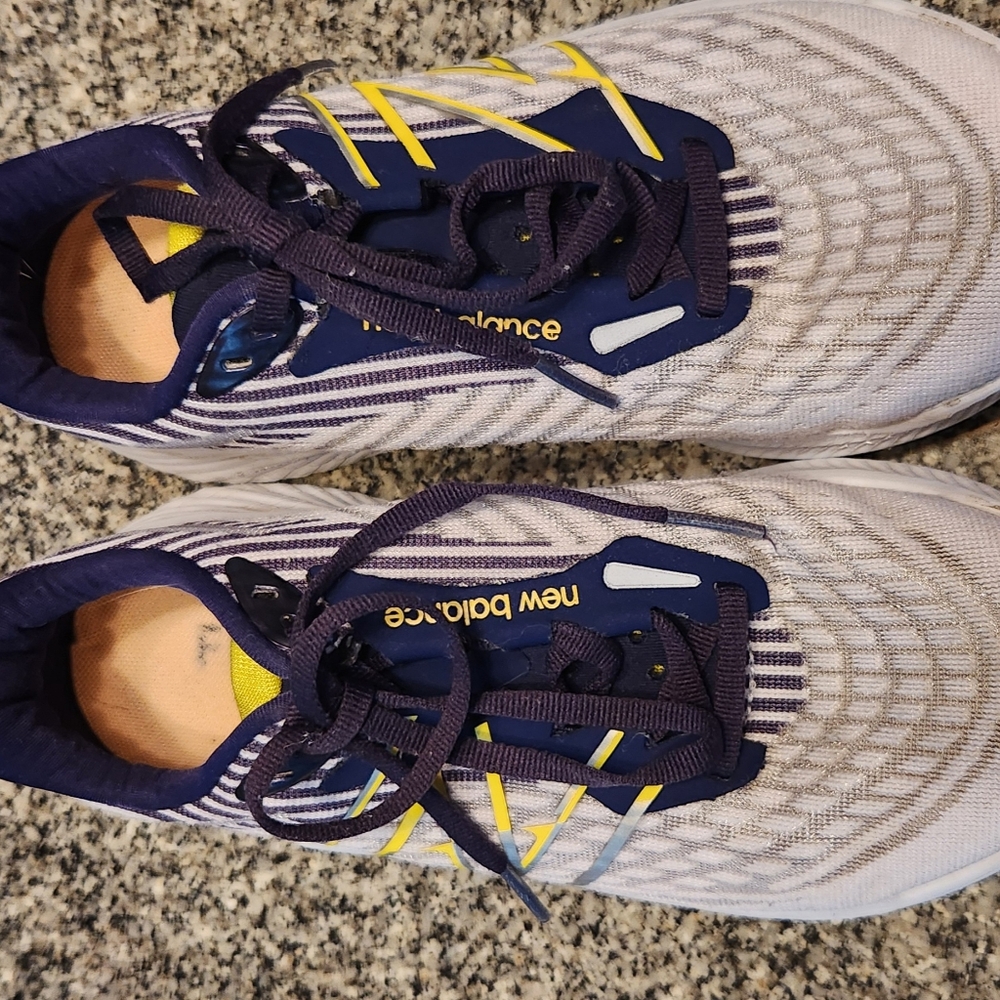 New Balance Blue and Yellow Athletic Shoes